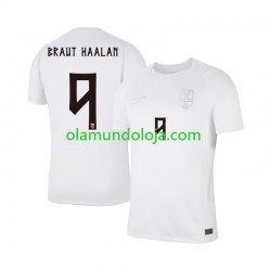 Camisola Noruega Braut Haaland 9 Homem Equipamento Terceiro Copa do Mundo 2026 Manga Curta